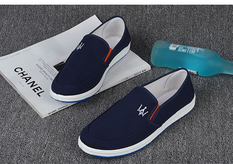 Giày vải thoáng khí Giày nam mùa hè Giày thủy triều Bắc Kinh Giày vải nam Giày thông thường một bàn đạp thấp để giúp giày lười giày thể thao nam đẹp