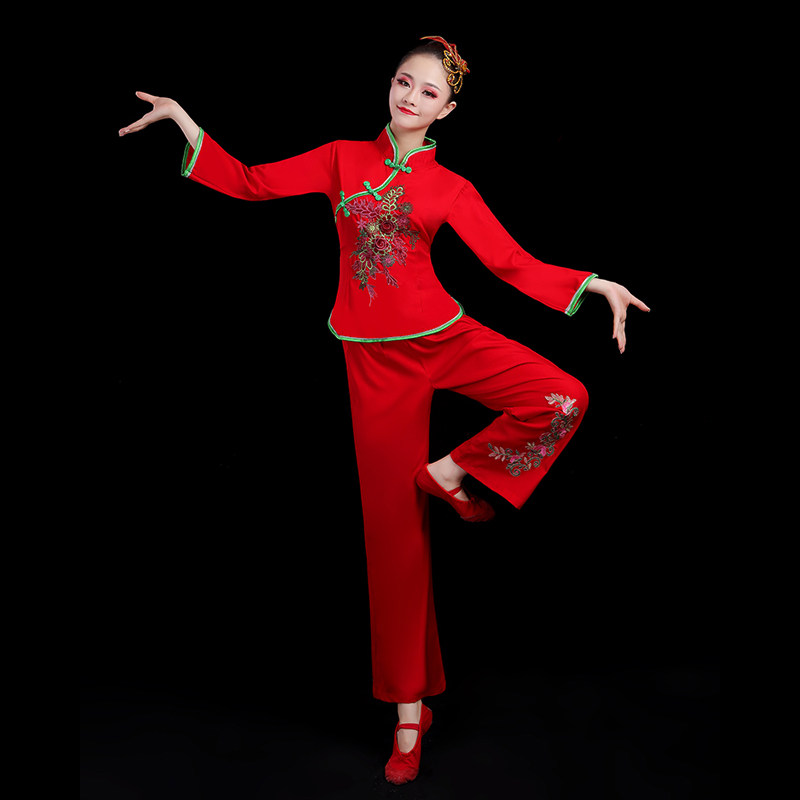 Yang Song suit female in 2020 new suit in the old square dance outfit Yang Gong dress costume