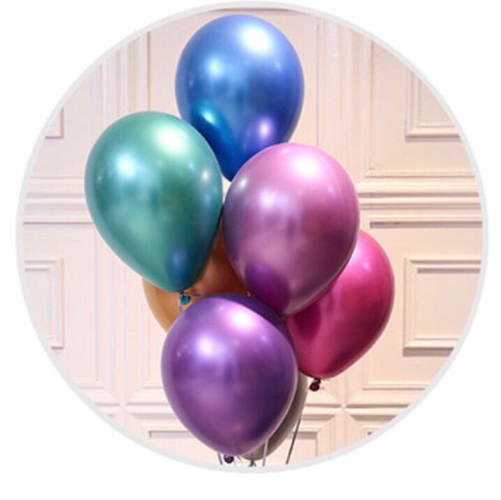 Net red ins wind metallic color thickened birthday latex balloon Wedding romantic children's year-old party decoration decoration