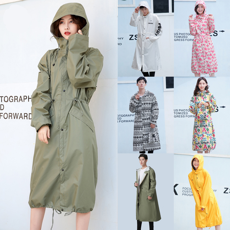 Ultra-Thin, Extra-Long, Water-Resistant Raincoat, Full-Body Protection Against Heavy Rain, Fashionable and Trendy, Slim Fit, Suitable for Hiking and Cycling, Unisex