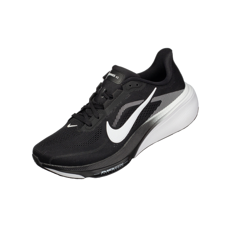 Nike Zoom Pegasus 42 Comfortable Cushioning Low-Top Rebound Running Shoes Black and White Ib1873-001