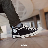 Converse All Star 70s Giày vải cổ điển Samsung Độ cao 142334C 162050C jordan xám trắng