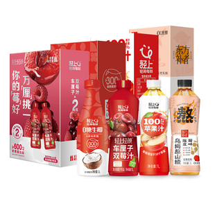 聚餐必备！轻上0糖生椰果汁合集1L*2