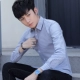 Áo sơ mi nam sọc dài tay 2018 mùa thu mới phiên bản Hàn Quốc của người đẹp thanh lịch giản dị áo sơ mi nam inch áo thủy triều