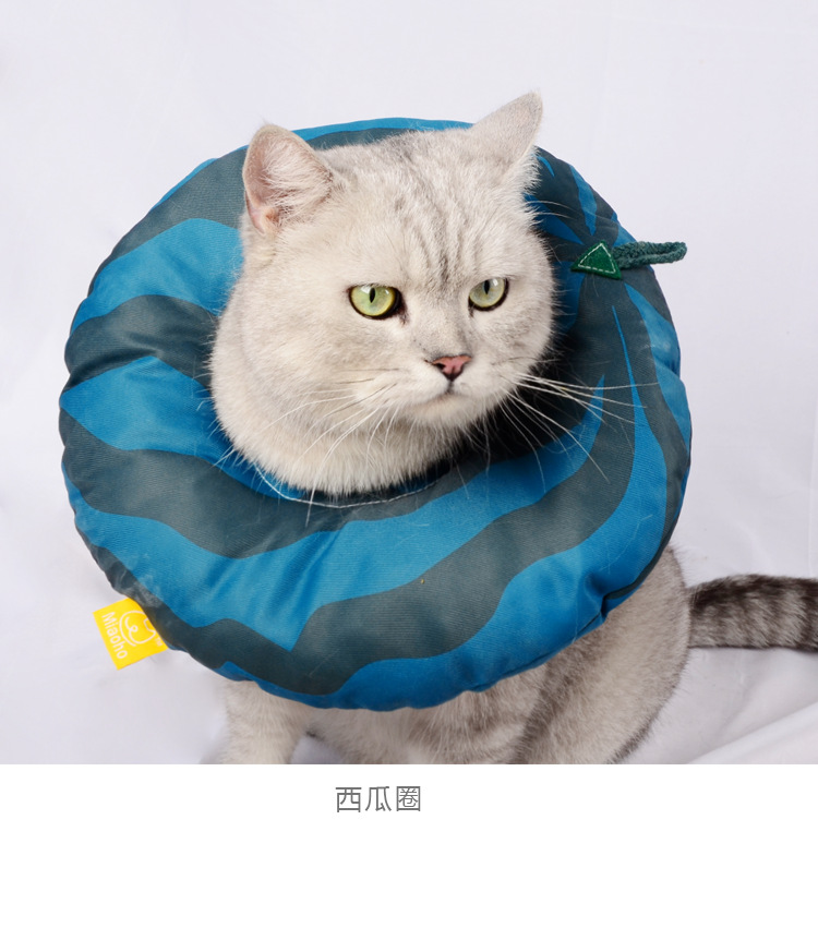 Mèo mui xe chống cắn vải mềm không thấm nước Elizabeth vòng khử trùng cung cấp vật nuôi cổ chó con chó vòng cổ xấu hổ - Cat / Dog hàng ngày Neccessities 	khay đựng thức ăn cho mèo	