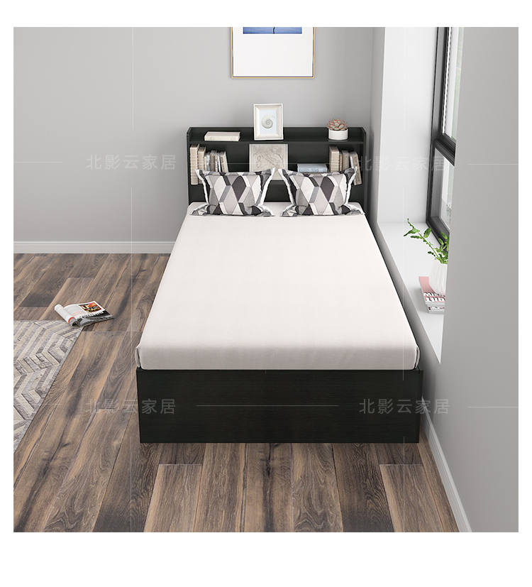 Bắc shadow giường bể chứa nhà cao Giường 1,2m 1,5m tatami giường ngăn kéo chứa Thạc sĩ đúp Phòng ngủ - Giường giường đơn gấp gọn