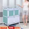 Kitchen small overall cabinet Dining cabinet bowl cabinet Household simple overall cabinet rental use to put the bowl Aluminum alloy kitchen cabinet tea cabinet