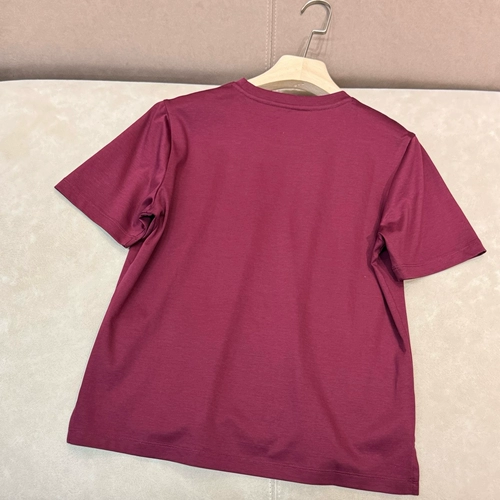 Летняя хлопковая белая базовая приятная телу футболка с коротким рукавом, Италия, с вышивкой, оверсайз