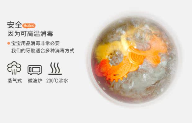 Đồ chơi cho bé teether không độc hại có thể đun sôi kẹo cao su cho bé 0-6-12 tháng cắn môi trường - Gutta-percha / Toothbrsuh / Kem đánh răng kem đánh răng trẻ em
