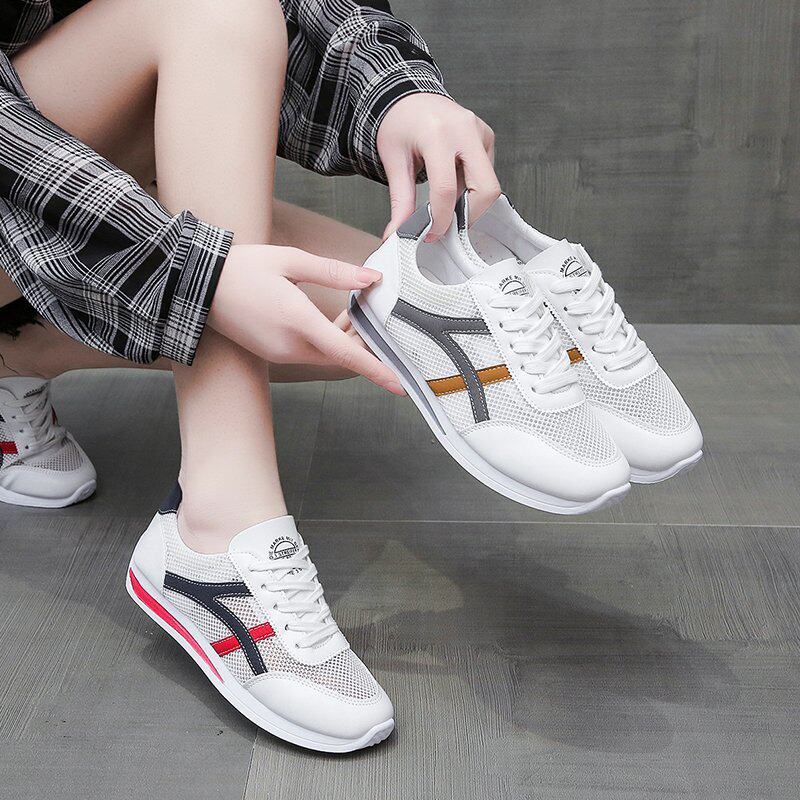 Breakthrough women shoes one footwear hollow net shoes sandals summer mesh small white shoes female thin casual sneakers fashion
