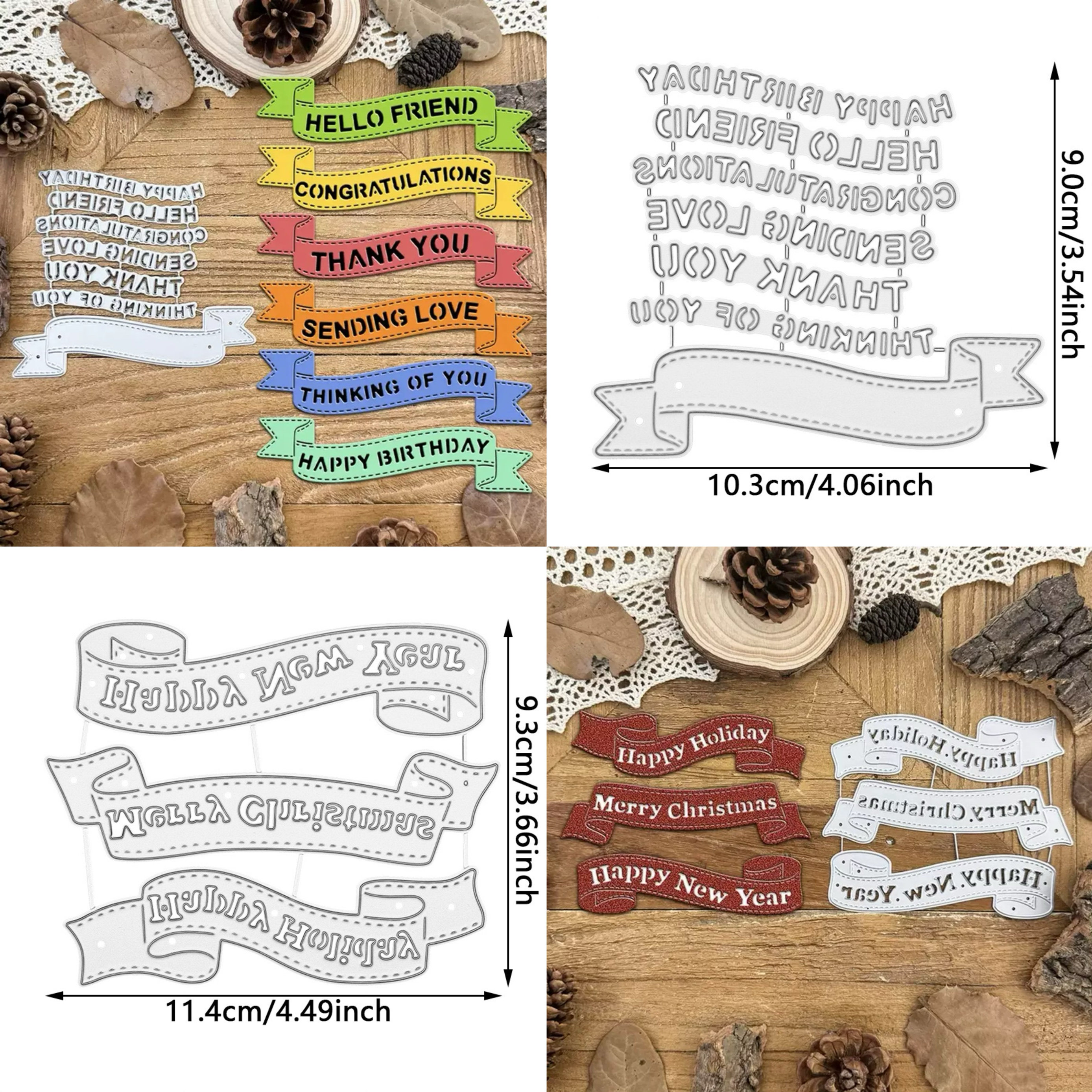 横幅组合切割模具Cutting Die DIY压花剪贴簿贺卡素材：创意无限，手工爱好者的新宠儿！-手工制作工具-淘宝好物网, image size:2776x2776