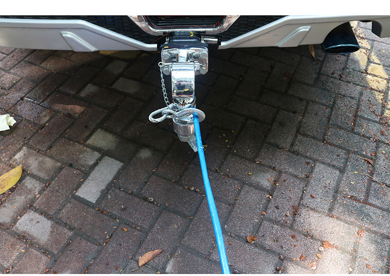 Car trailer rope steel wire car strong traction rope pull rope 4 M 5 T trailer belt thickened off-road binding belt