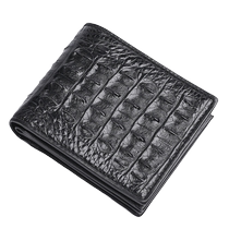 Crocodile wallet mens short imported pure crocodile leather wallet genuine leather thickened large capacity mens wallet 2023 new style