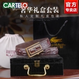 Универсальный ремень, импортные штаны, крокодил, из натуральной кожи