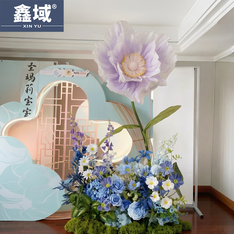 Artificial Floral Art Monet Garden Landscaping High-End Imitation Flower Decorations for Aesthetic Display and Popular Photo Spots Props