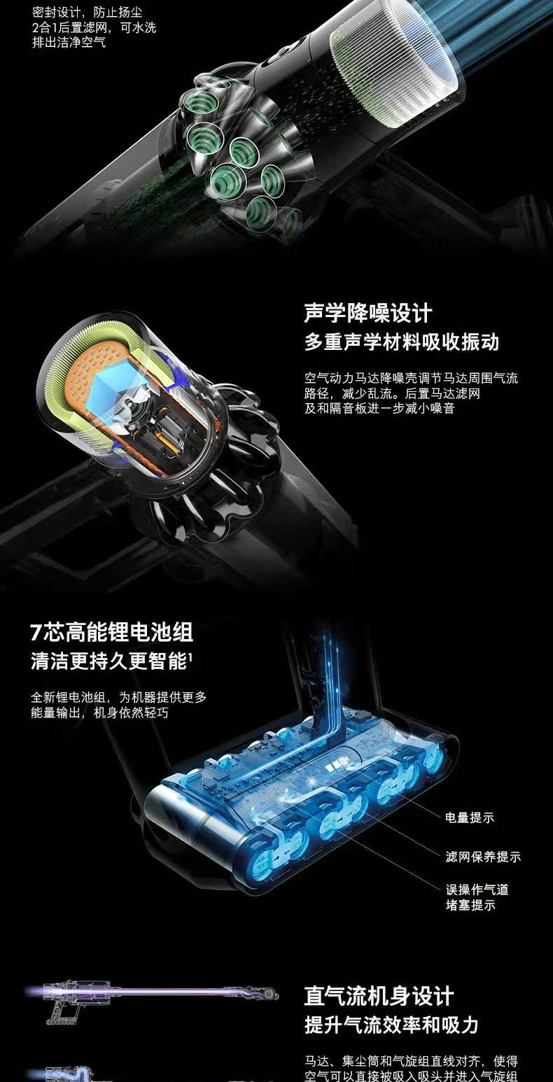 Dyson V10 fluffy cầm tay không dây nhà máy hút bụi mạnh mẽ câm công suất cao hàng loạt phù hợp hàng đầu máy hút bụi zelmer
