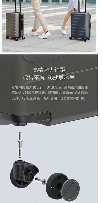 Millet 90 điểm vali bánh xe hành lý phổ quát cho nam giới và phụ nữ kinh doanh nội trú 20 inch 24 inch 28 inch trường hợp xe đẩy