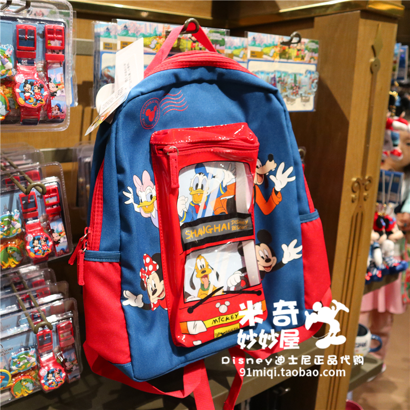 Thượng Hải Disney mua túi Mickey túi trẻ em học sinh tiểu học nữ túi 35 tuổi vai túi học sinh - Túi bé / Ba lô / Hành lý balo học sinh