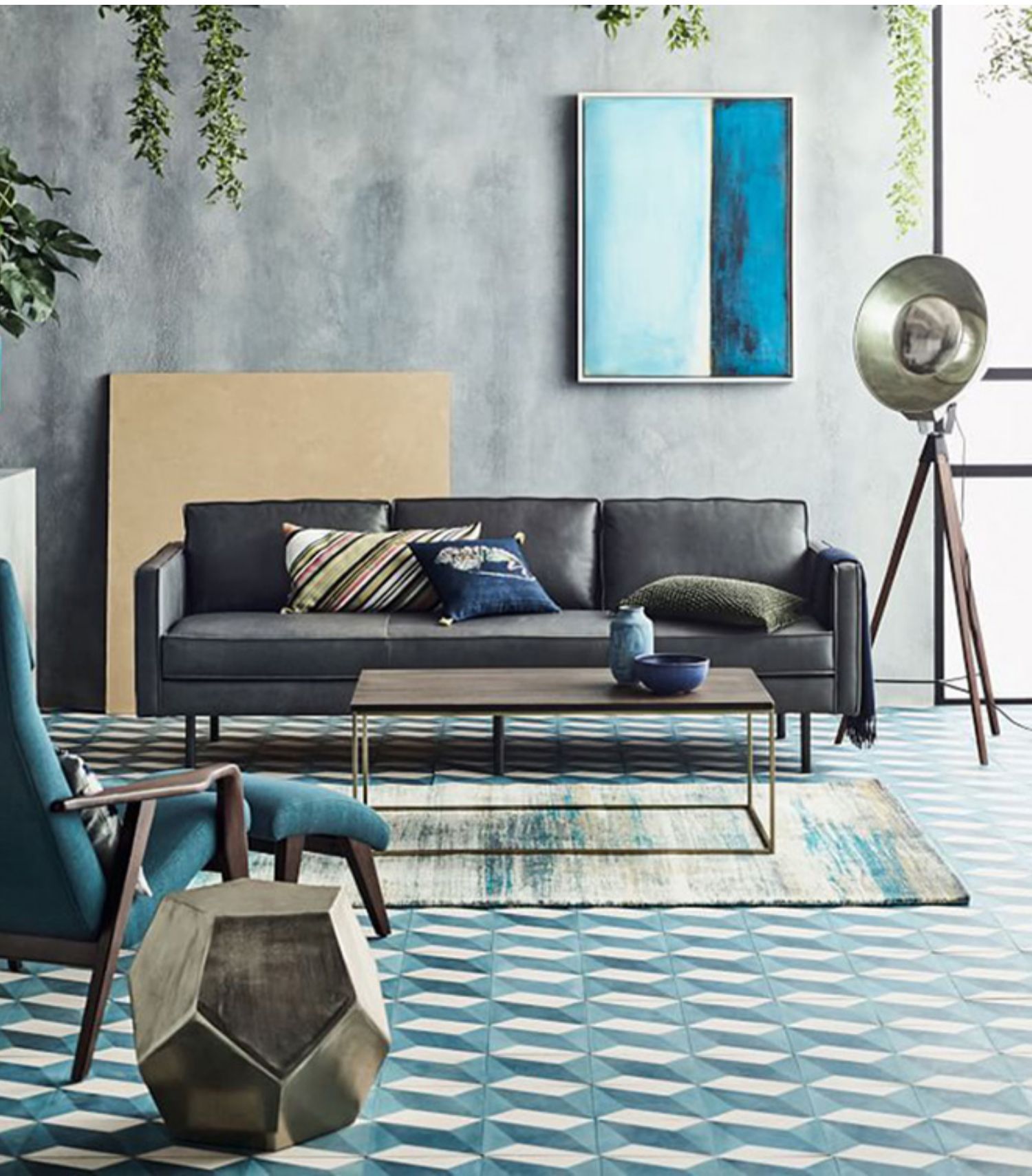 Nordic căn hộ phòng khách khép kín căn hộ nhỏ pu ghế sofa da triple double chữ số công nghiệp phong cách loft sofa da - Ghế sô pha sofa gỗ sồi hiện đại