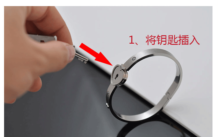 Vòng tay khóa đồng tâm vòng tay đôi có thể được viết chữ để lắc cùng một đoạn bạc sterling vòng cổ nữ quà tặng ngày Valentine - Vòng đeo tay Cuff vòng tay nam