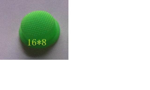 Factory supply high quality emerald green luminous rubber cap Φ16 * 8mm
