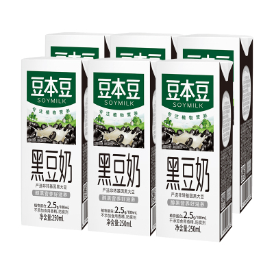 豆本豆黑豆奶250ml*6盒