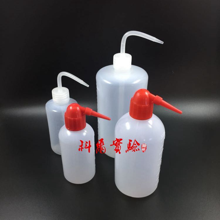 优质 红头/白头洗瓶 250/500/1000ml塑料洗瓶 冲洗瓶 带刻度