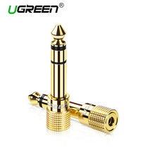 Ugreen Jack 6 5 6 35mm Plug to 3 5mm Connector microphone sound adapter