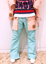 Single and double board ski pants assault pants windproof waterproof and breathable pants non-padded womens LQ