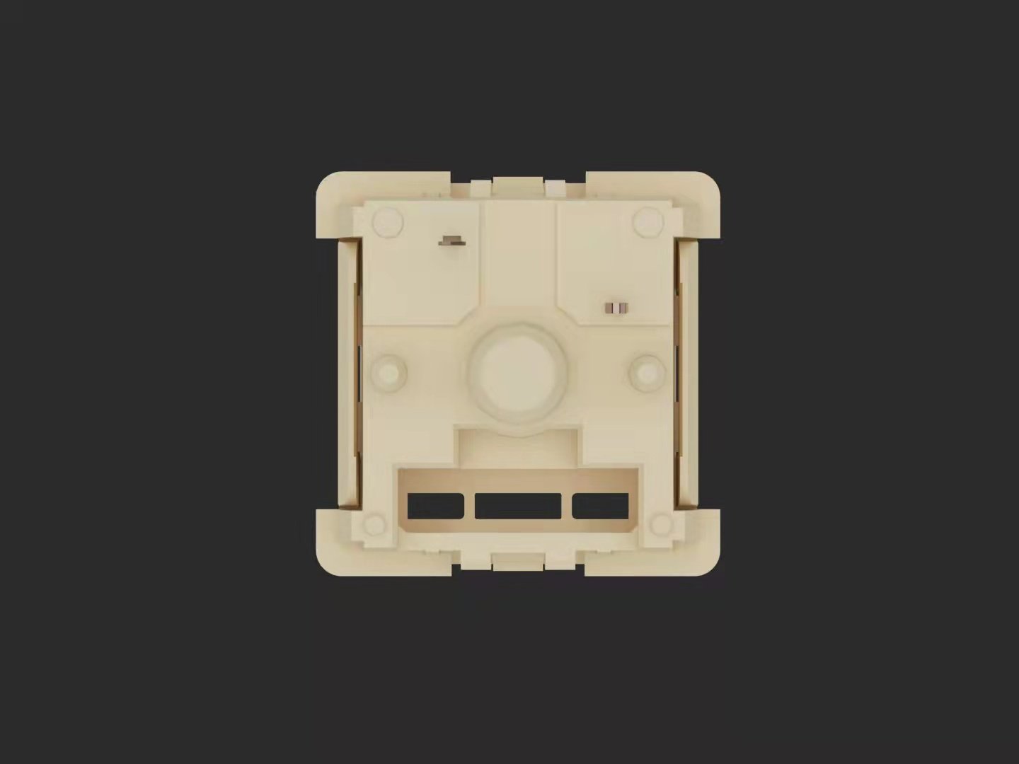 MMD Cream Switch 43gf -3 Bottomed Ice Cream Full POM Five Feet Fast Silver Linear Axis V2 Edition