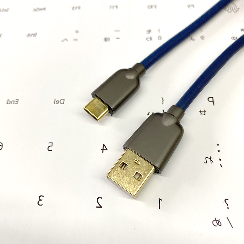 MMD guest-made keyboard bullet work Type-C power data transfer pu Air plug line