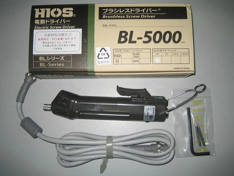 Japan HIOS Good grip speed BL-7000 No carbon brush electric screw opener | No carbon brushes electric screwdrivers electric screwdrivers