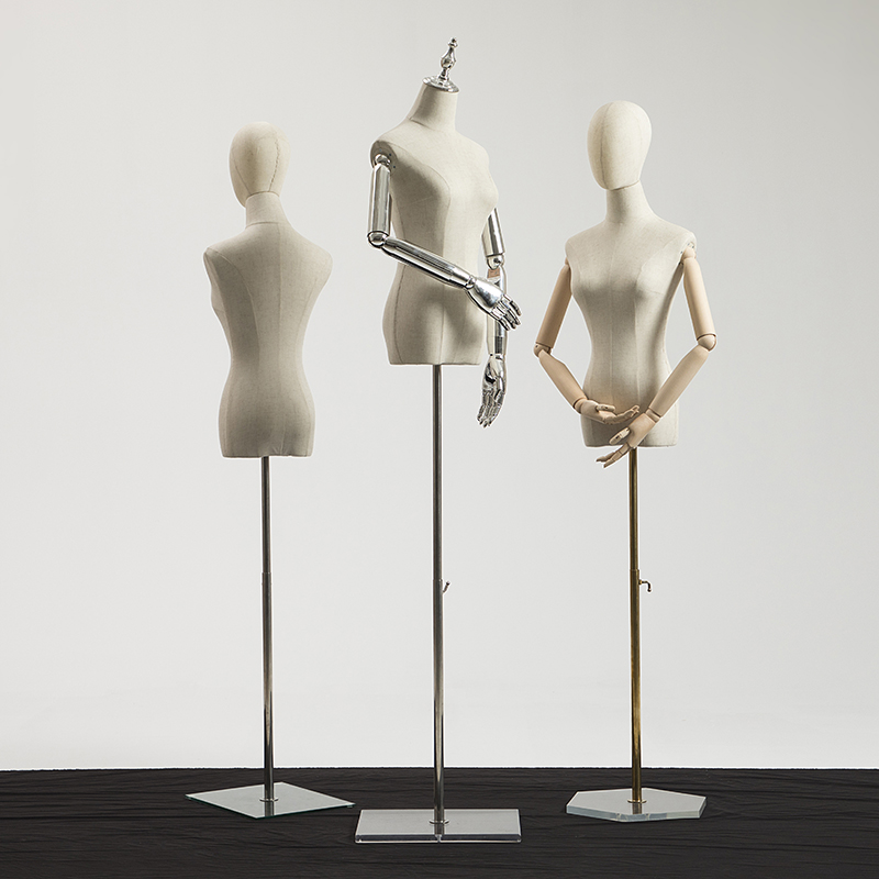 Acrylic base model shelf display shelves female semi-body window high-end clothing shop wedding fake photo