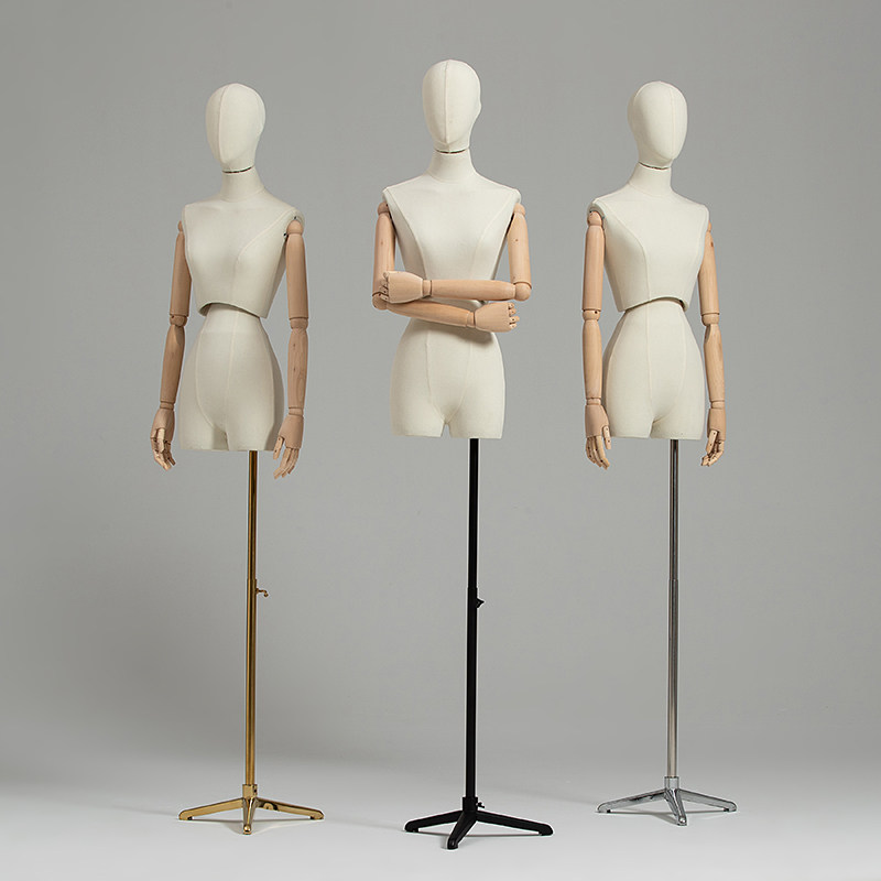 Waist bust model props female body clothing store window display dummy table women's model doll display stand