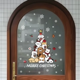 Рождественский стеклянный электрический декор, украшение для ногтей, оконная наклейка, пластырь для пожилых людей