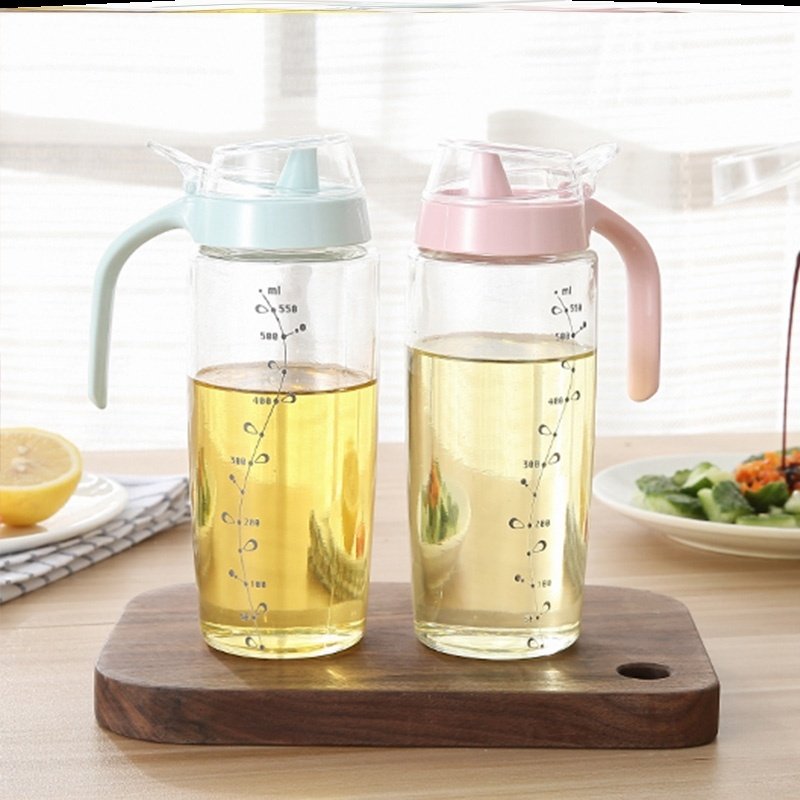 Oil Spill Prevention Pot Transparent Home Tool Home Automatic Opening And Closing Plastic Seasoned Open Lid Strap Take Flap Dust Control