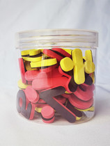 Magnetic numbers English alphanumeric teaching aids White green board Early education magnetic nails Magnetic buckles Magnet case refrigerator stickers