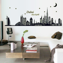 European style building wall stickers luminous stickers landscape bedroom living room sofa TV background wall decoration fluorescent stickers stickers