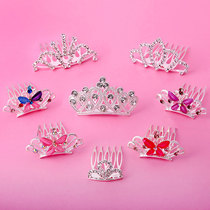  Crown headdress Korean childrens hair accessories Hair band Cute rhinestone princess baby crown Little girl hair accessories