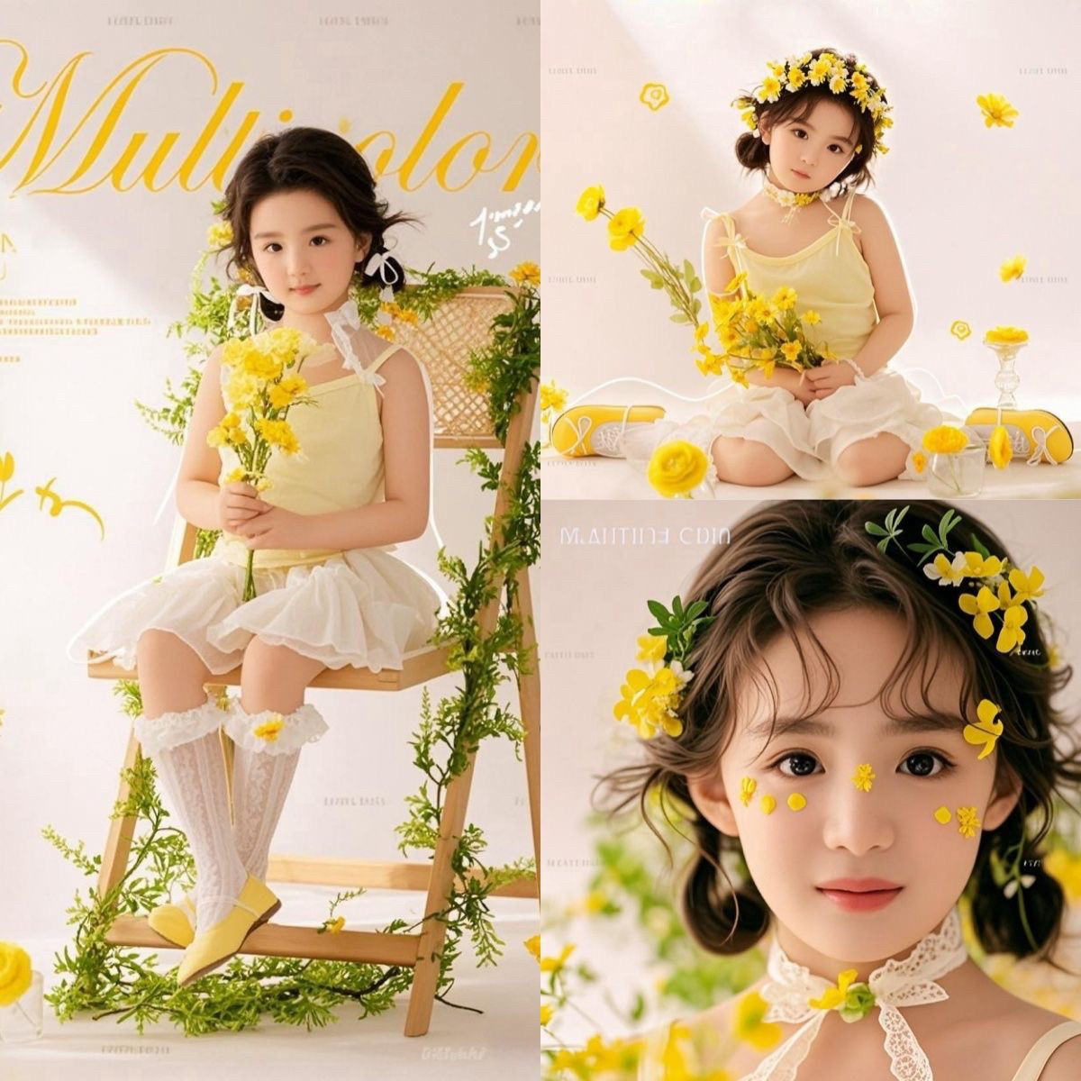 儿童摄影服装春天清新女孩纱裙精灵花仙子女孩艺术拍照道具小红书评价- 淘宝网, image size:1200x1200