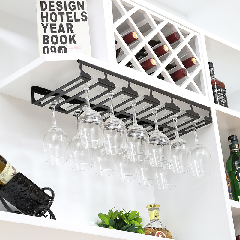 Wine Cabinet European-style Wine Glass Shelf Hanging Upside Down Home Pendulum High Foot Cup Rack Creativity Decorated Red Wine Wine Glass Shelf