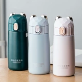 Чашка изоляции дама -начальная школа Портативная водяная чашка простой прямой прямой прямой детский спец