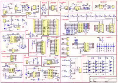 Electronic circuit diagram drawing 51 single-chip circuit schematic design PCB drawing STM32 AVR LPC