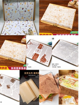 Disposable dinner plate paper food bread barbecue burger sandwich packaging baking oil-absorbent oil-proof tray paper pad paper