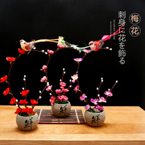 Hotel creative disc decoration Mood Cold Dish Pendulum sashimi Dry Ice Upscale Pendulum tray Decorative Flowers and flowers Lace Around the parquet.