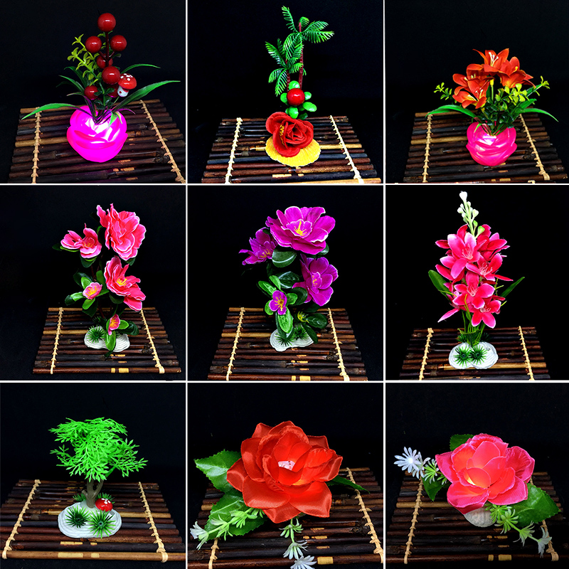 Hotel mood dish plate decorative flowers Creative plate decoration Small ornaments Sashimi lamp platter Sushi side flowers