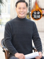 Демисезонный удерживающий тепло пуховик, утепленный трикотажный шерстяной свитер, для среднего возраста, 40 лет