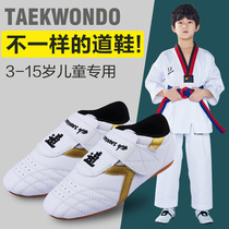 Taekwondo Shoes Children Mens And Womens Road Shoes Adults Martial Arts Competition Training Shoes Breathable Wear and Soft Bottom Comfortable Practice Shoes