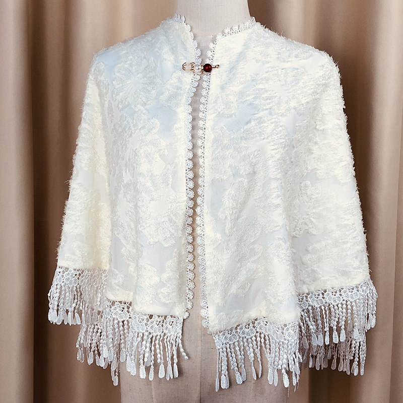 Evening dress, shawl, Hepburn style, versatile with evening dress, short coat, cape, waistcoat, cape for women, warm in autumn and spring