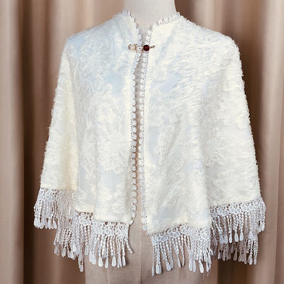 Evening dress, shawl, Hepburn style, versatile with evening dress, short coat, cape, waistcoat, cape for women, warm in autumn and spring